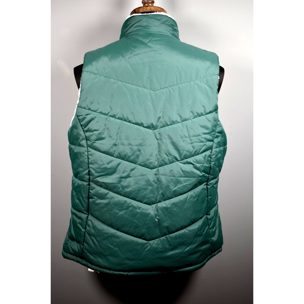 Green Bay Packers NFL G-III Full-Zip Puffer Vest Sherpa Lined XL New with tags - Picture 2 of 5